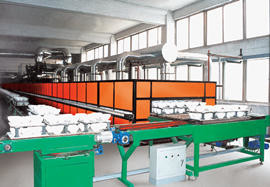 Adaptable de gas de la asamblea del horno de cerámica modular del rodillo