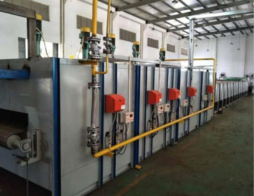 Horno de vidrio industrial de contenedor con un volumen efectivo de cámara de 0,5-3,5 m3 y tipo de combustible gaseoso