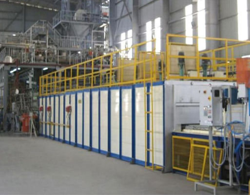 Horno de vidrio industrial de contenedor con un volumen efectivo de cámara de 0,5-3,5 m3 y tipo de combustible gaseoso