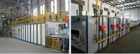 Horno de vidrio industrial de contenedor con un volumen efectivo de cámara de 0,5-3,5 m3 y tipo de combustible gaseoso