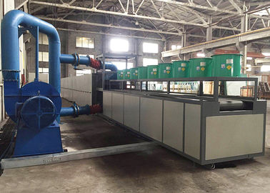 Horno de cristal industrial del fortalecimiento continuo de la correa de la malla