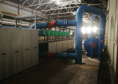 Horno de cristal industrial del fortalecimiento continuo de la correa de la malla