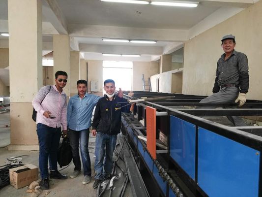 Aire caliente eléctrico que circula el horno de túnel industrial con temperatura estable y exacta