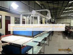 Calentamiento industrial Horno industrial eléctrico con transmisión de rodillos de engranaje de bisel
