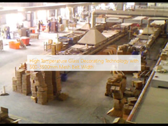 Tecnología de decoración de vidrio de alta temperatura con anchura de cinturón de malla de 500-3500 mm
