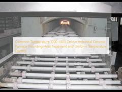 Horno cerámico industrial de 1000-1800 grados Celsius que proporciona tratamiento térmico y control uniforme de la temperatura