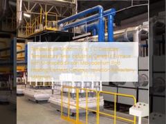 Uniformidad de la temperatura ± 5 C Horno cerámico industrial de área de temperatura constante con elemento calefactor de varilla de silicio y molibdeno en forma de U Materiales refractarios de aislamiento cerámico